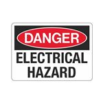 Danger Electrical Hazard Sign